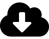 Cloud Download Alternative (Solid) Free Open-Source SVG Icon