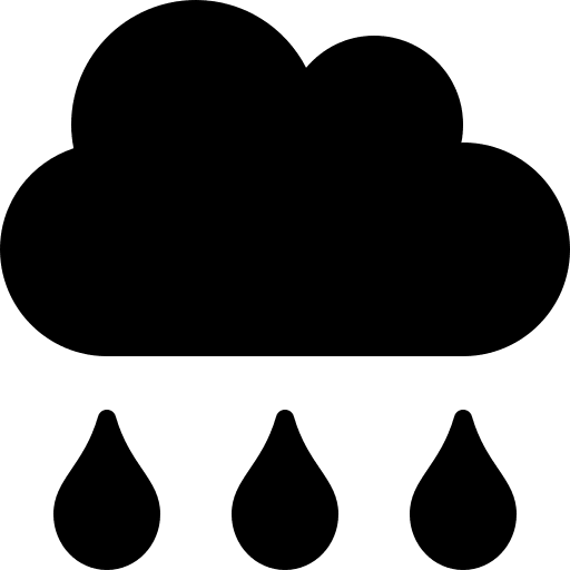 Rain Cloud (Solid) Free Open-Source SVG Icon (Font Awesome 5 Solid)