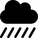 Heavy Cloud Showers (Solid) Free Open-Source SVG Icon