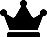 Crown Symbol (Solid) Free Open-Source SVG Icon