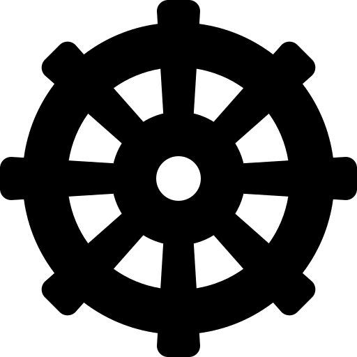 Dharma Chakra (Solid) Free Open-Source SVG Icon (Font Awesome 5 Solid)