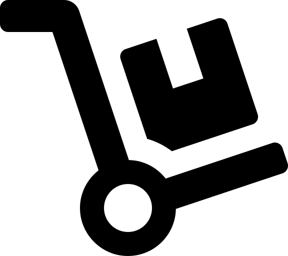 Dolly Delivery Cart (Solid) Free Open-Source SVG Icon (Font Awesome 5 Solid)