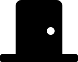 Closed Door (Solid) Free Open-Source SVG Icon