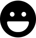 Laughing Face Emoji (Solid) Free Open-Source SVG Icon