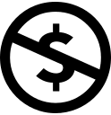 Creative Commons Non-Commercial License Free Open-Source SVG Icon