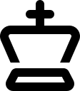 Chess King Piece Free Open-Source SVG Icon