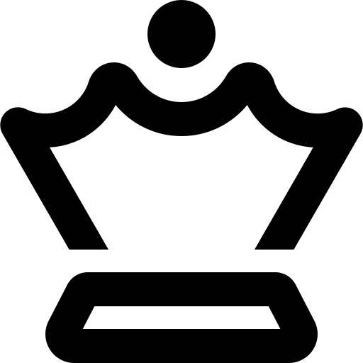 Chess Queen Piece Free Open-Source SVG Icon (Font Awesome Regular)