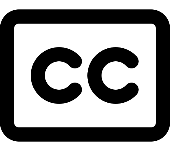 Closed Captioning Display Free Open-Source SVG Icon (Font Awesome Regular)