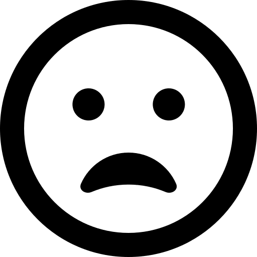 Open Frown Face (Regular) Free Open-Source SVG Icon (Font Awesome Regular)