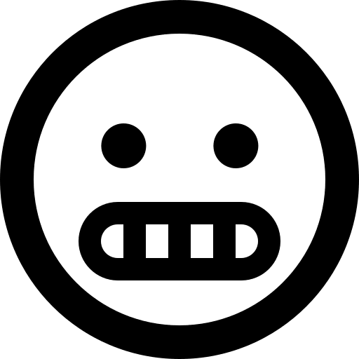 Grimacing Face (Regular) Free Open-Source SVG Icon (Font Awesome Regular)