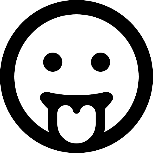 Grinning Face with Tongue (Regular) Free Open-Source SVG Icon (Font Awesome Regular)