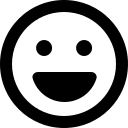 Laughing Face Emoji (Regular) Free Open-Source SVG Icon