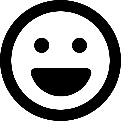 Laughing Face Emoji (Regular) Free Open-Source SVG Icon (Font Awesome Regular)