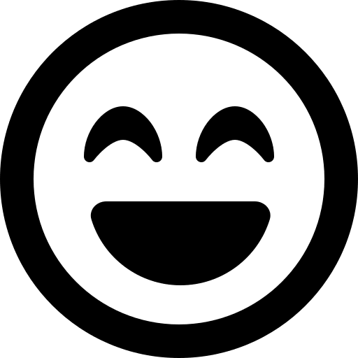 Laughing Beam Face (Regular) Free Open-Source SVG Icon (Font Awesome Regular)