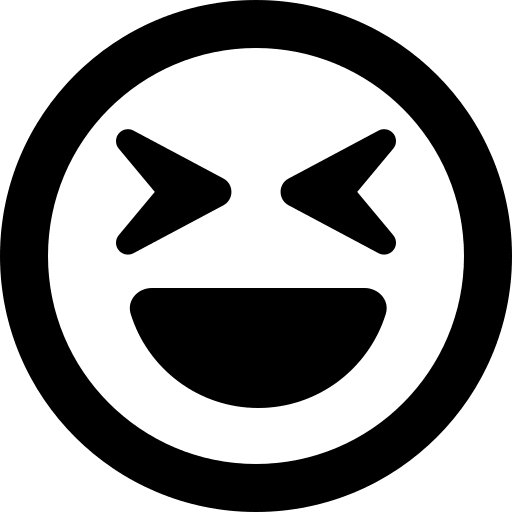 Laughing Face with Squinting Eyes (Regular) Free Open-Source SVG Icon (Font Awesome Regular)