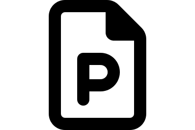 PowerPoint File Document Free Open-Source SVG Icon (Font Awesome Regular)