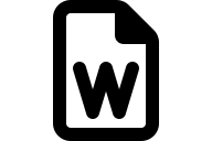 Word Document File Free Open-Source SVG Icon