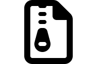 Zippered File (Regular) Free Open-Source SVG Icon