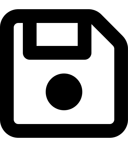 Floppy Disk (Regular) Free Open-Source SVG Icon (Font Awesome Regular)