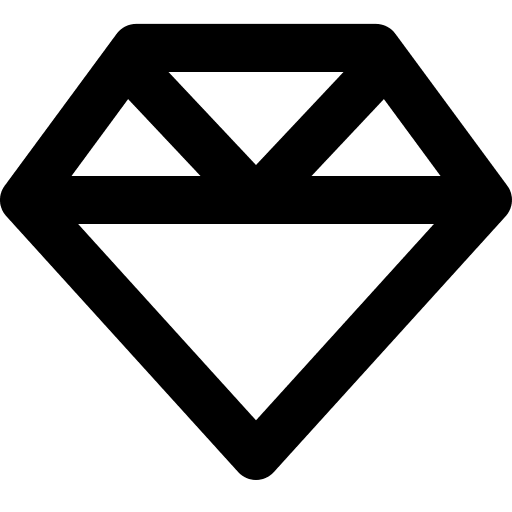 Gemstone (Regular) Free Open-Source SVG Icon (Font Awesome Regular)