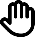 Hand Gesture Free Open-Source SVG Icon