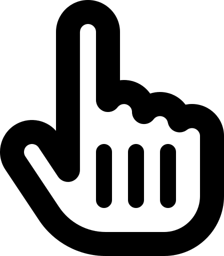 Hand Pointer Cursor (Regular) Free Open-Source SVG Icon (Font Awesome Regular)