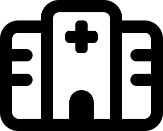 Hospital Building (Regular) Free Open-Source SVG Icon (Font Awesome Regular)