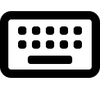 Keyboard Input Device Free Open-Source SVG Icon