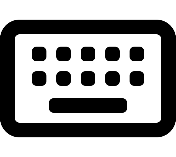 Keyboard Input Device Free Open-Source SVG Icon (Font Awesome Regular)