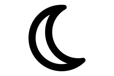 Moon (Regular) Free Open-Source SVG Icon (Font Awesome Regular)