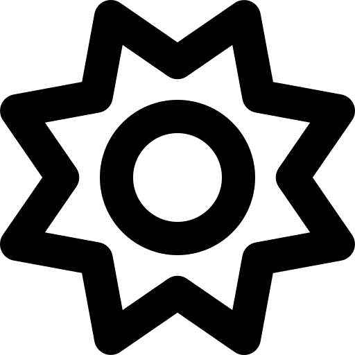 Sun Symbol (Regular) Free Open-Source SVG Icon (Font Awesome Regular)