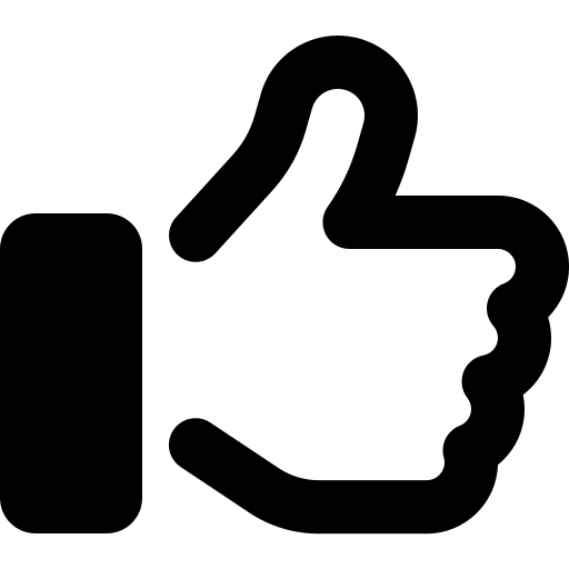 Thumbs Up Gesture (Regular) Free Open-Source SVG Icon (Font Awesome Regular)