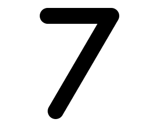 7 Number (Solid) Free Open-Source SVG Icon (Font Awesome Solid)