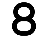 8 Number (Solid) Free Open-Source SVG Icon