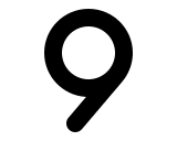 9 Number (Solid) Free Open-Source SVG Icon