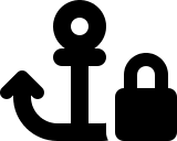 Anchor Lock (Solid) Free Open-Source SVG Icon