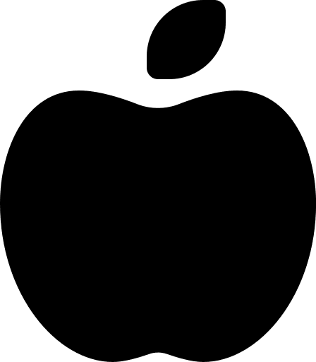 Whole Apple Fruit (Solid) Free Open-Source SVG Icon (Font Awesome Solid)