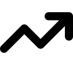 Upward Trend Arrow (Solid) Free Open-Source SVG Icon