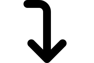 Downward Turning Arrow (Solid) Free Open-Source SVG Icon (Font Awesome Solid)