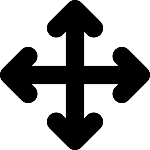 Directional Arrows Up, Down, Left, Right (Solid) Free Open-Source SVG Icon (Font Awesome Solid)
