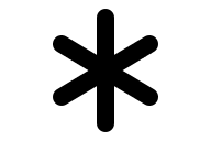 Asterisk Symbol (Solid) Free Open-Source SVG Icon