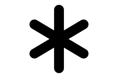 Asterisk Symbol (Solid) Free Open-Source SVG Icon (Font Awesome Solid)