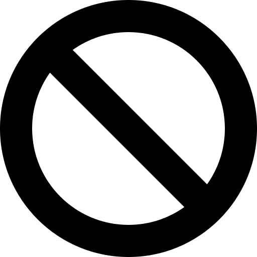 Ban Symbol (Solid) Free Open-Source SVG Icon (Font Awesome Solid)