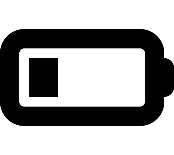 Quarter Battery Charge (Solid) Free Open-Source SVG Icon (Font Awesome Solid)