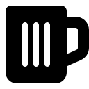 Empty Beer Mug (Solid) Free Open-Source SVG Icon