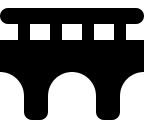 Bridge Structure (Solid) Free Open-Source SVG Icon