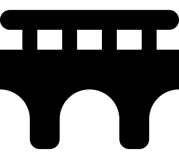 Bridge Structure (Solid) Free Open-Source SVG Icon (Font Awesome Solid)