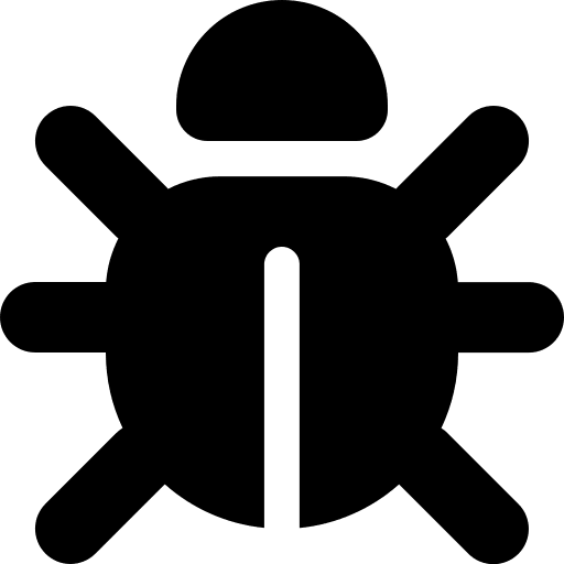 Bug (Solid) Free Open-Source SVG Icon (Font Awesome Solid)