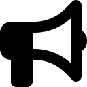 Bullhorn Megaphone (Solid) Free Open-Source SVG Icon