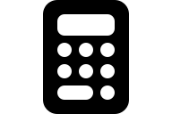 Calculator Device (Solid) Free Open-Source SVG Icon